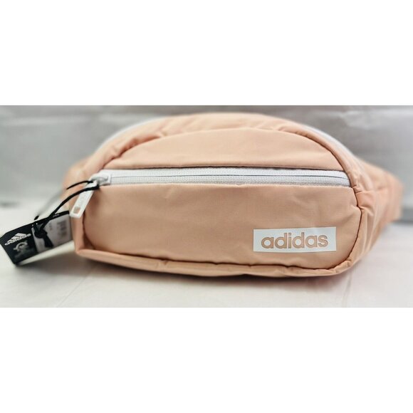 ADIDAS CORE WAIST PACK~ Bag Fanny Pack Glow Sport Bag Pink /White/Black (coral) - Picture 10 of 12